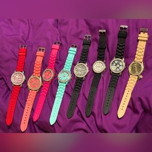 8 Jelly Watches (Needs Batteries)